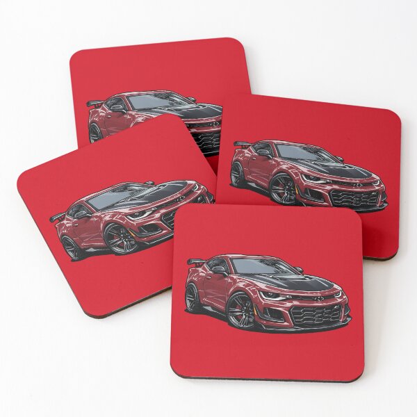Item preview, ZL1 1LE Wild Cherry Tintcoat 6th Gen Track Coupe Mini Toon designed and sold by VenZolic.