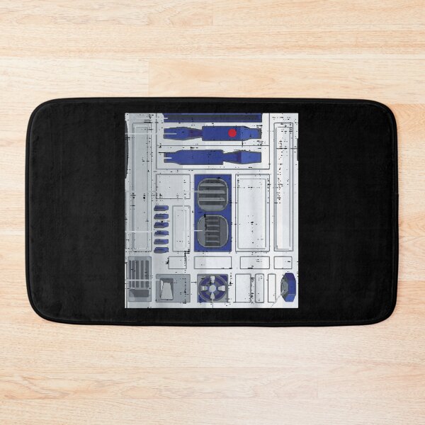 Item preview, Retro Blue Astromech Droid Panel Sci Fi Galaxy Inspired Minimal Design designed and sold by DuneHaicna.