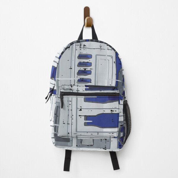 Item preview, Retro Blue Astromech Droid Panel Sci Fi Galaxy Inspired Minimal Design designed and sold by DuneHaicna.