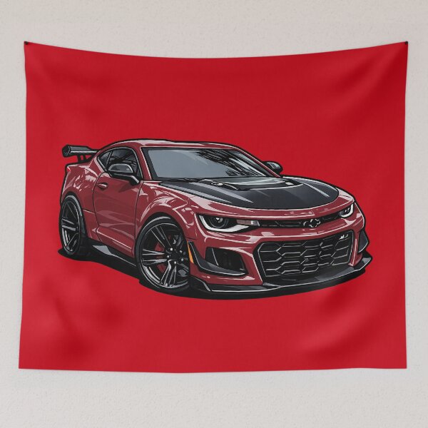 Item preview, ZL1 1LE Wild Cherry Tintcoat 6th Gen Track Coupe Mini Toon designed and sold by VenZolic.