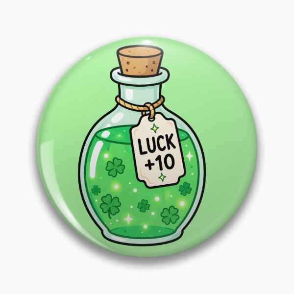 Item preview, Luck +10 Lucky Potion  designed and sold by MonkiFlipp.