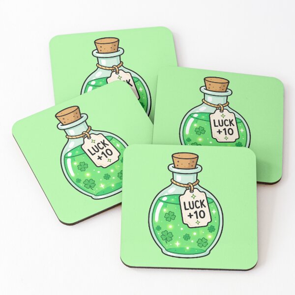 Item preview, Luck +10 Lucky Potion  designed and sold by MonkiFlipp.