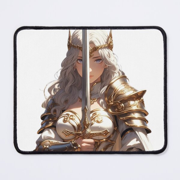 Item preview, Celestial Knight Princess | Elegant Fantasy Warrior with Golden Armor | Anime Style designed and sold by Pigmentra.