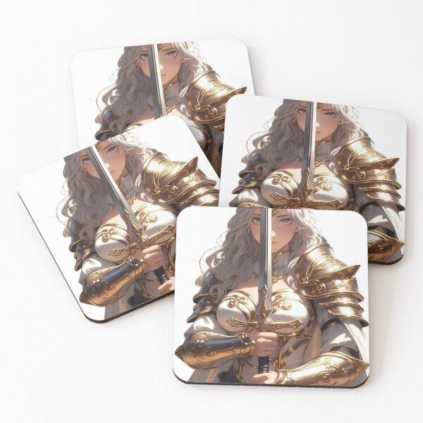 Item preview, Celestial Knight Princess | Elegant Fantasy Warrior with Golden Armor | Anime Style designed and sold by Pigmentra.
