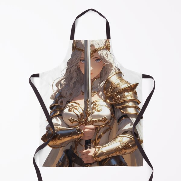 Item preview, Celestial Knight Princess | Elegant Fantasy Warrior with Golden Armor | Anime Style designed and sold by Pigmentra.