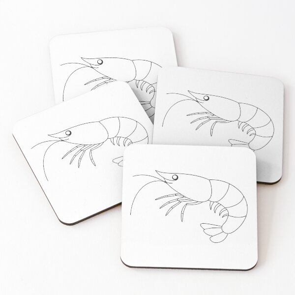 Item preview, Shrimp Friendly 2 Line Art Gift designed and sold by OneLine Studio.