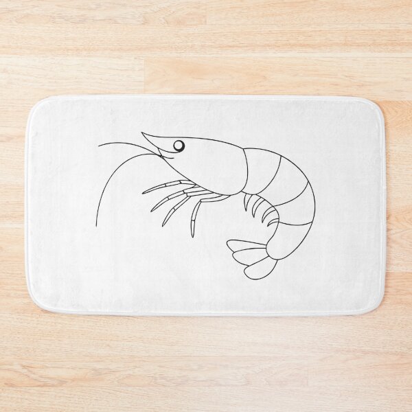 Item preview, Shrimp Friendly 2 Line Art Gift designed and sold by OneLine Studio.