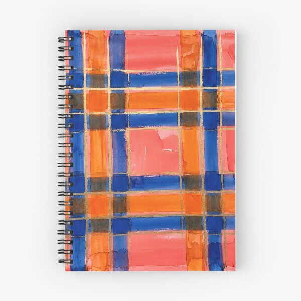 Item preview, Blue Orange Plaid Pattern  designed and sold by GraphicsClub.