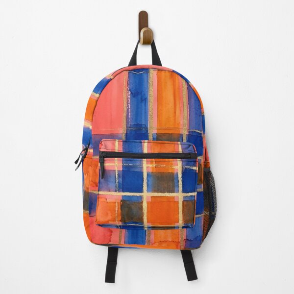 Item preview, Blue Orange Plaid Pattern designed and sold by GraphicsClub.