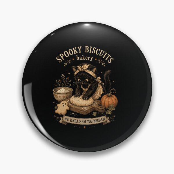 Item preview, Spooky Biscuits Bakery Black Cat Baking Pumpkin Bread Halloween Kitchen Fun designed and sold by DuneHaicna.