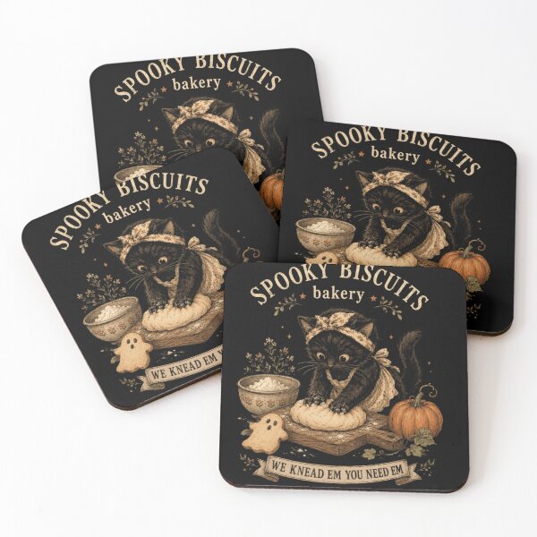 Item preview, Spooky Biscuits Bakery Black Cat Baking Pumpkin Bread Halloween Kitchen Fun designed and sold by DuneHaicna.