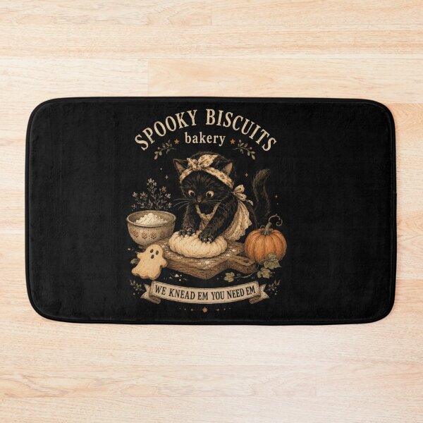 Item preview, Spooky Biscuits Bakery Black Cat Baking Pumpkin Bread Halloween Kitchen Fun designed and sold by DuneHaicna.