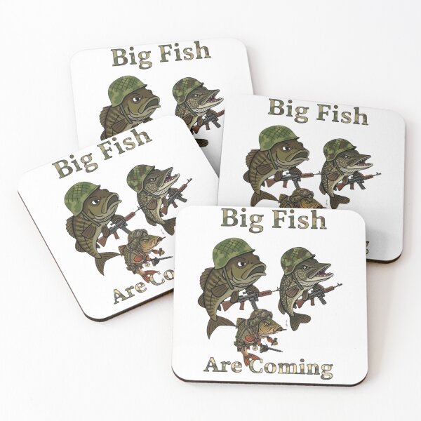 Item preview, Fishing Army Big Fish Are Coming fishing humor designed and sold by Stefanrajzer.