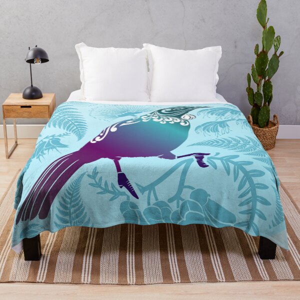 Item preview, Tui In The Bush BLUE designed and sold by MY NEW ZEALAND.
