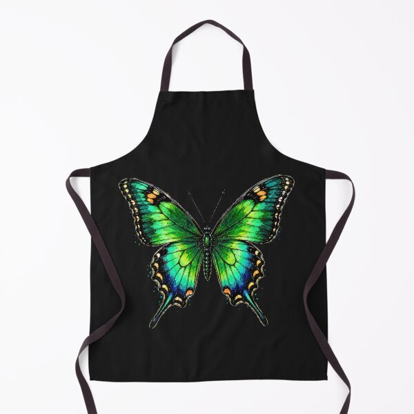 Item preview, Emerald Swallowtail Butterfly Watercolor Art – Colorful Nature Illustration designed and sold by ColorSplash123.