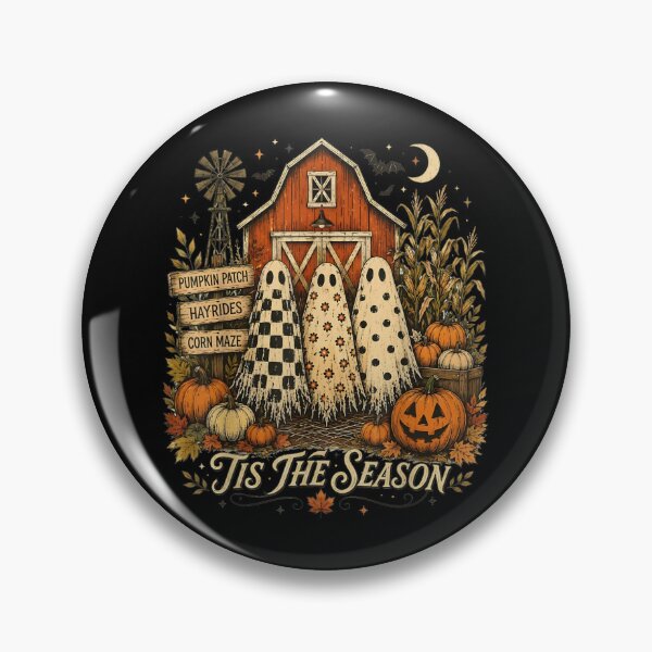 Item preview, Its The Season Ghosts Pumpkin Patch Barn Cozy Autumn Farm Festival designed and sold by DuneHaicna.