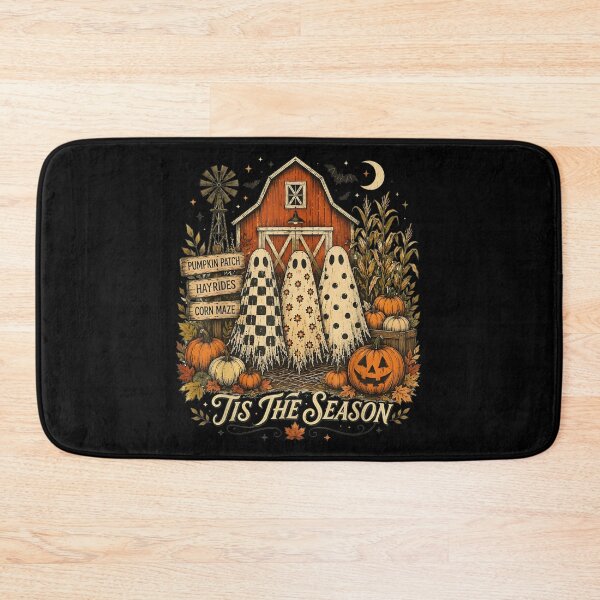 Item preview, Its The Season Ghosts Pumpkin Patch Barn Cozy Autumn Farm Festival designed and sold by DuneHaicna.