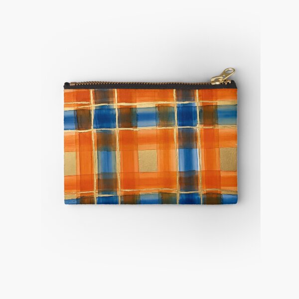 Item preview, Blue Orange Plaid Pattern  designed and sold by GraphicsClub.