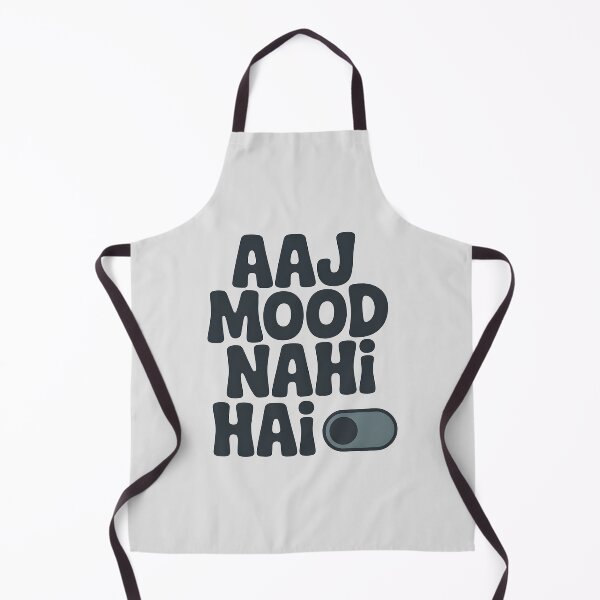 Item preview, Aaj Mood Nahi Hai – Funny Desi Mood OFF Quote Design designed and sold by Swati Art Shop.