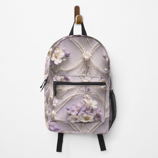 Item preview, Soft Purple Scalloped Floral Pattern designed and sold by IntelliMindDesigns.