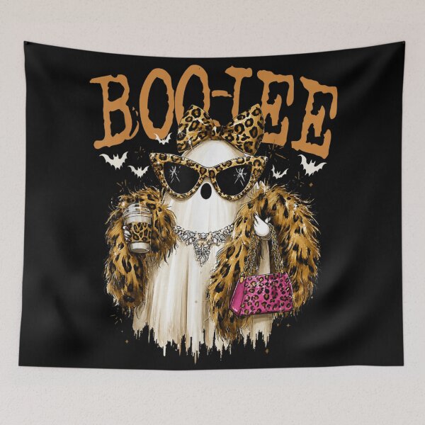Item preview, Boo Jee Chic Ghost With Leopard Fashion Coffee And Pink Purse designed and sold by DuneHaicna.