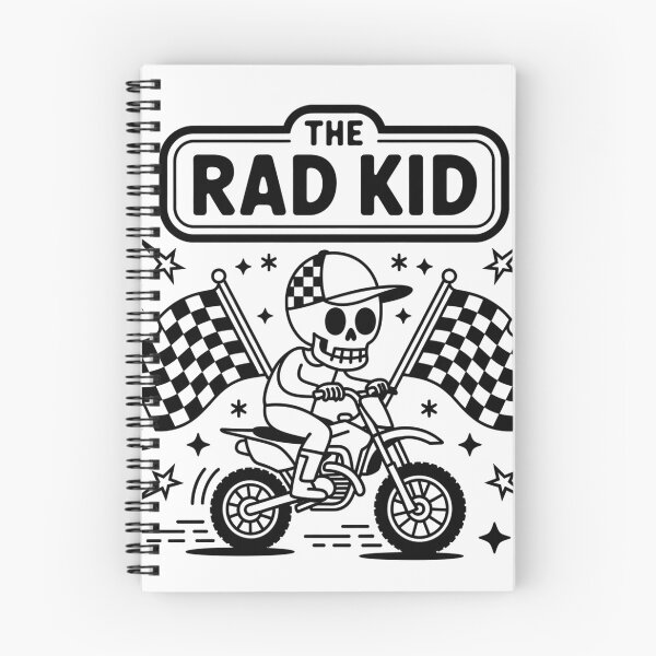 Item preview, The Rad Kid Skeleton Dirt Bike Racing Design designed and sold by Keirdunslow44.