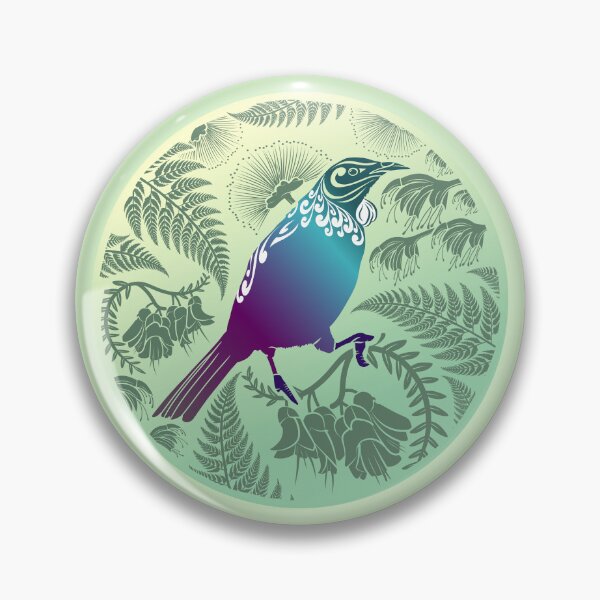Item preview,  Tui In The Bush Green designed and sold by MY NEW ZEALAND.