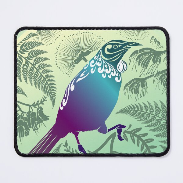 Item preview, Tui In The Bush Green designed and sold by MY NEW ZEALAND.