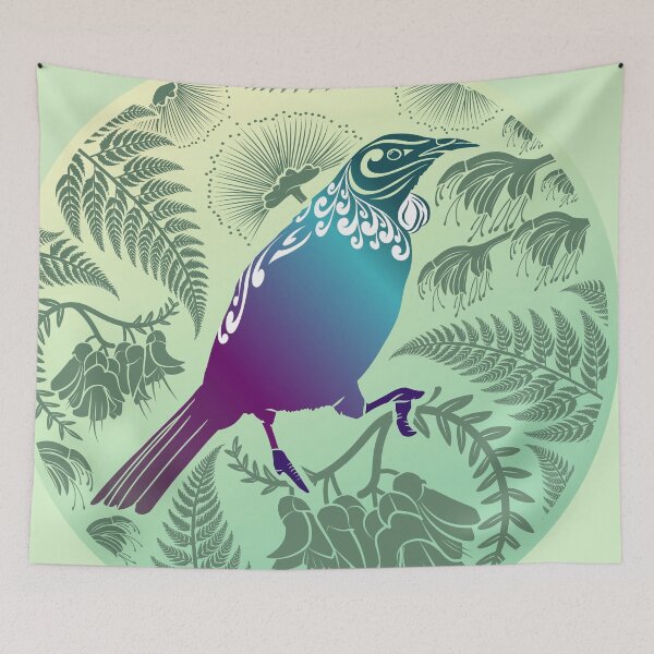 Item preview,  Tui In The Bush Green designed and sold by MY NEW ZEALAND.