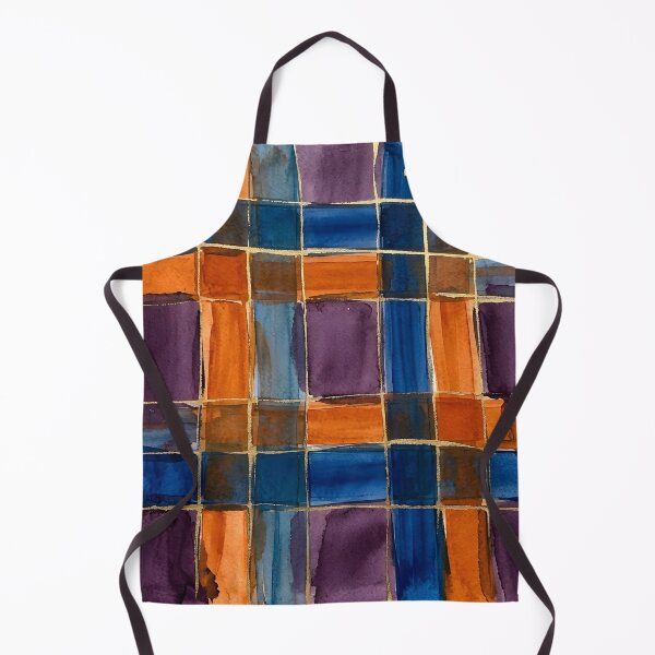Item preview, Blue Orange Plaid Pattern designed and sold by GraphicsClub.
