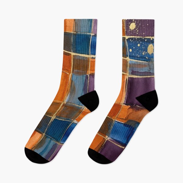 Item preview, Blue Orange Plaid Pattern  designed and sold by GraphicsClub.