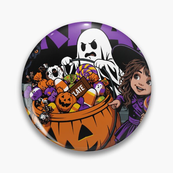 Item preview, Trick Or Treat Cute Witch Ghost And Black Cat designed and sold by Coldink.
