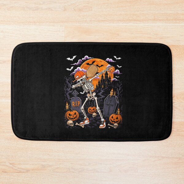 Item preview, Dabbing Skeleton Playing Pickleball Halloween Moon Graveyard Funny Sports Costume designed and sold by DienesAngele.