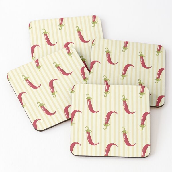 Item preview, Red Chili Pattern designed and sold by The Innocent Ghost Project.