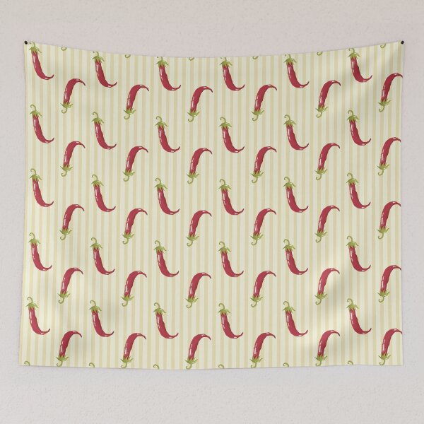 Item preview, Red Chili Pattern designed and sold by The Innocent Ghost Project.