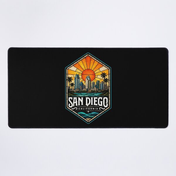 Item preview, San Diego California Travel Stained Glass designed and sold by TomFrontierArt.