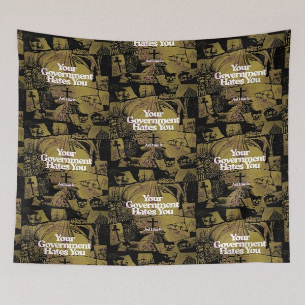 Item preview, Your Government Hates You (Skulls and Crosses) designed and sold by weirdove.
