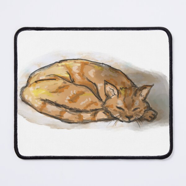 Item preview, Cozy Sleeping Orange Tabby Cat designed and sold by hopenoli_art.