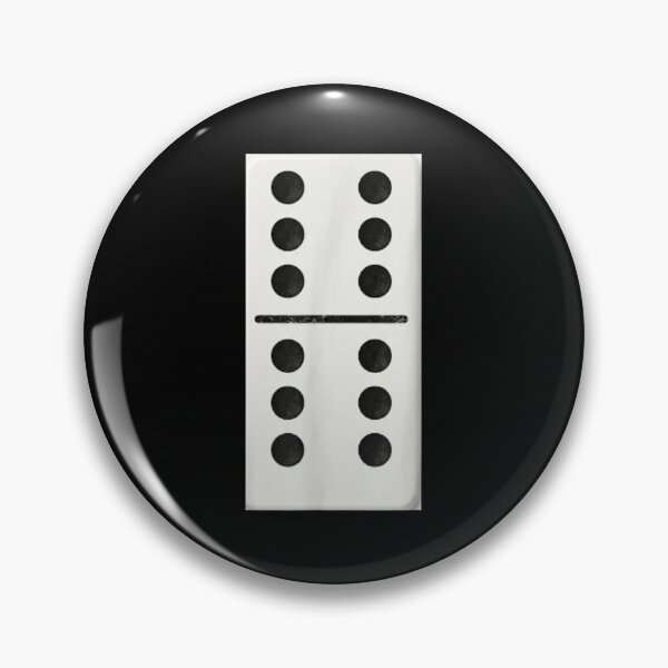 Item preview, Classic Domino Tile Minimalist Board Game Vintage Gaming Table Icon designed and sold by DienesAngele.