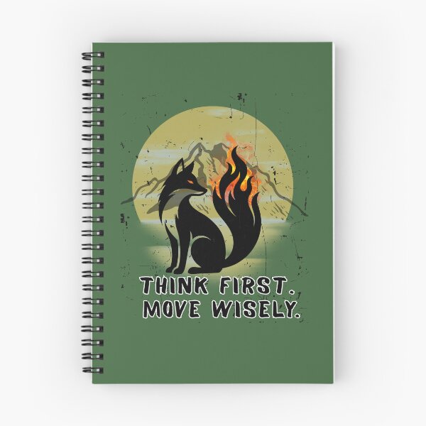 Item preview, Think First Move Wisely Fox designed and sold by AhmadAnnaPrints.