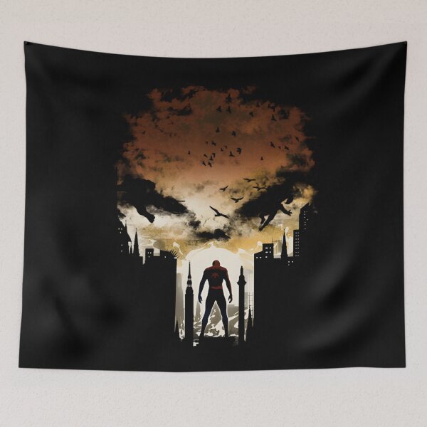 Item preview, SpiderMan Brand New Day The Punisher within the city skyline Parody designed and sold by AkhiFaces.