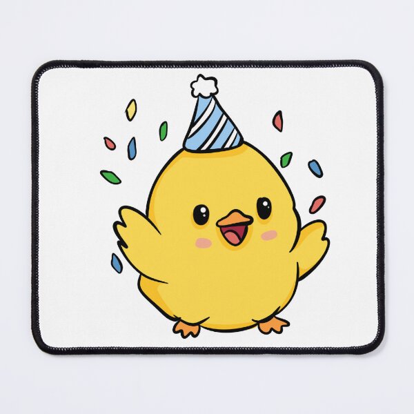 Item preview, Cute Party Chick Happy Birthday Kawaii Yellow Bird designed and sold by LYAN-STORE.