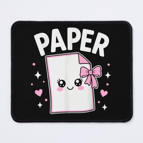 Item preview, Cute Kawaii Paper Character With Pink Bow School Stationery Aesthetic Design designed and sold by DienesAngele.