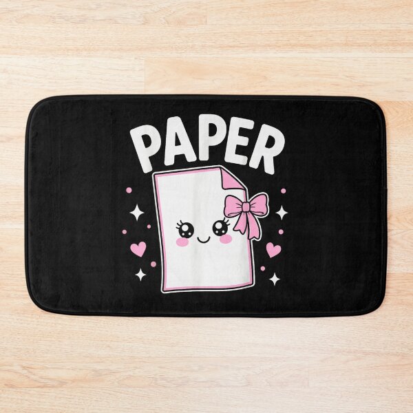 Item preview, Cute Kawaii Paper Character With Pink Bow School Stationery Aesthetic Design designed and sold by DienesAngele.