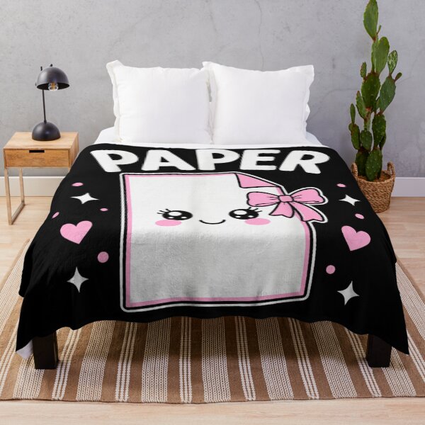 Item preview, Cute Kawaii Paper Character With Pink Bow School Stationery Aesthetic Design designed and sold by DienesAngele.