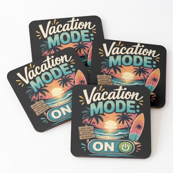 Item preview, Vacation Mode On T-Shirt – Summer Beach Sunset Retro Ocean Graphic Tee designed and sold by Artimax-Studio.