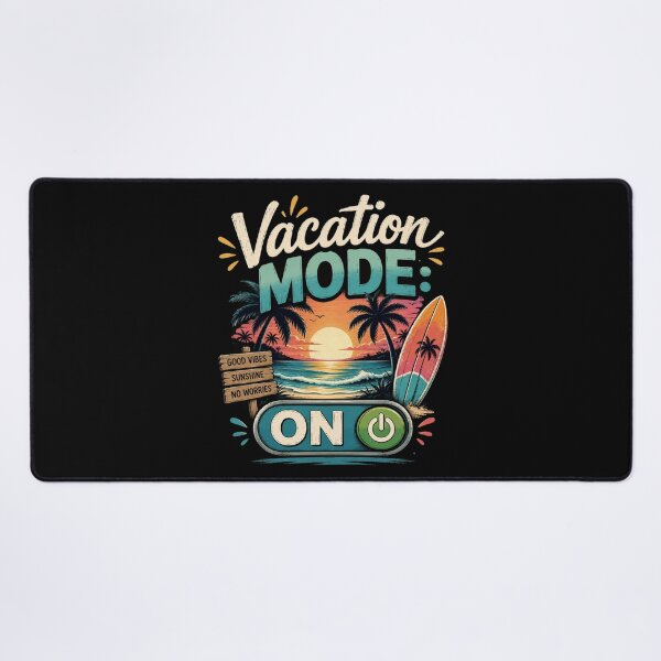 Item preview, Vacation Mode On T-Shirt – Summer Beach Sunset Retro Ocean Graphic Tee designed and sold by Artimax-Studio.