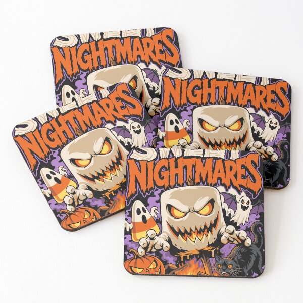 Item preview, Sweet Nightmares Scary Marshmallow Monster Halloween designed and sold by Coldink.