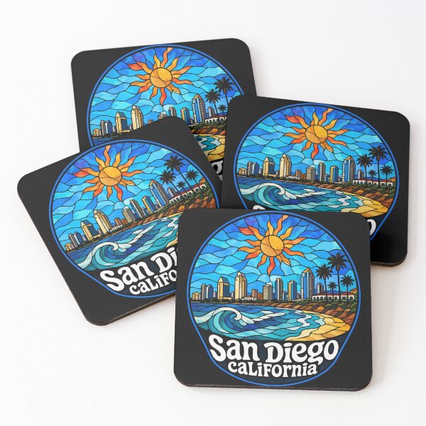 Item preview, San Diego California Stained Glass USA Travel designed and sold by TomFrontierArt.