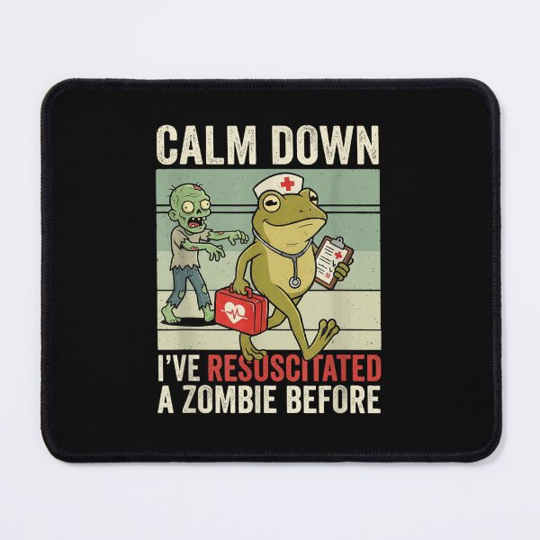 Item preview, Calm Down Ive Resuscitated A Zombie Before Funny Nurse Halloween Humor designed and sold by WilliaMaler.